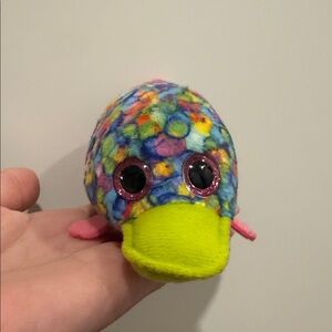 Ty Multicolored Plush Toy with Pink Accents